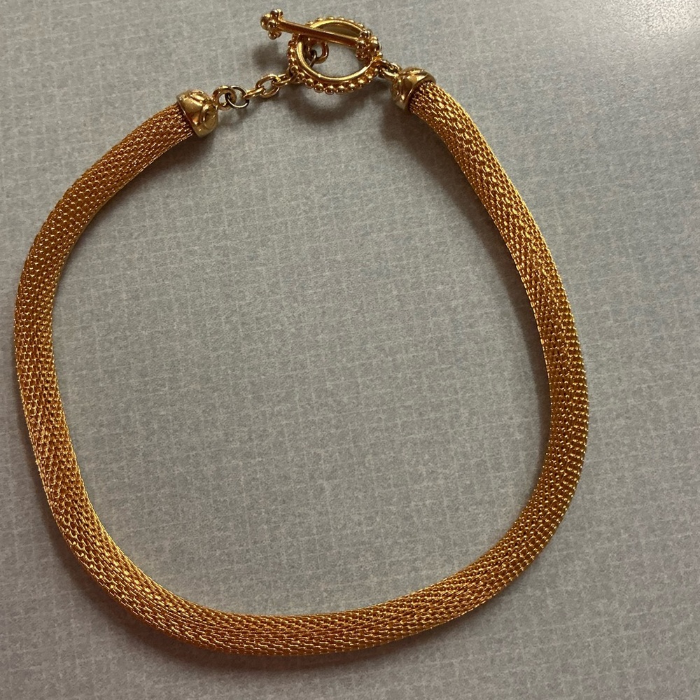 Elegant Gold Mesh  Necklace